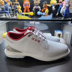 Nike Jordan Air ADG 5 White Fire Red Metallic Golf Shoe Men New Sizes Available